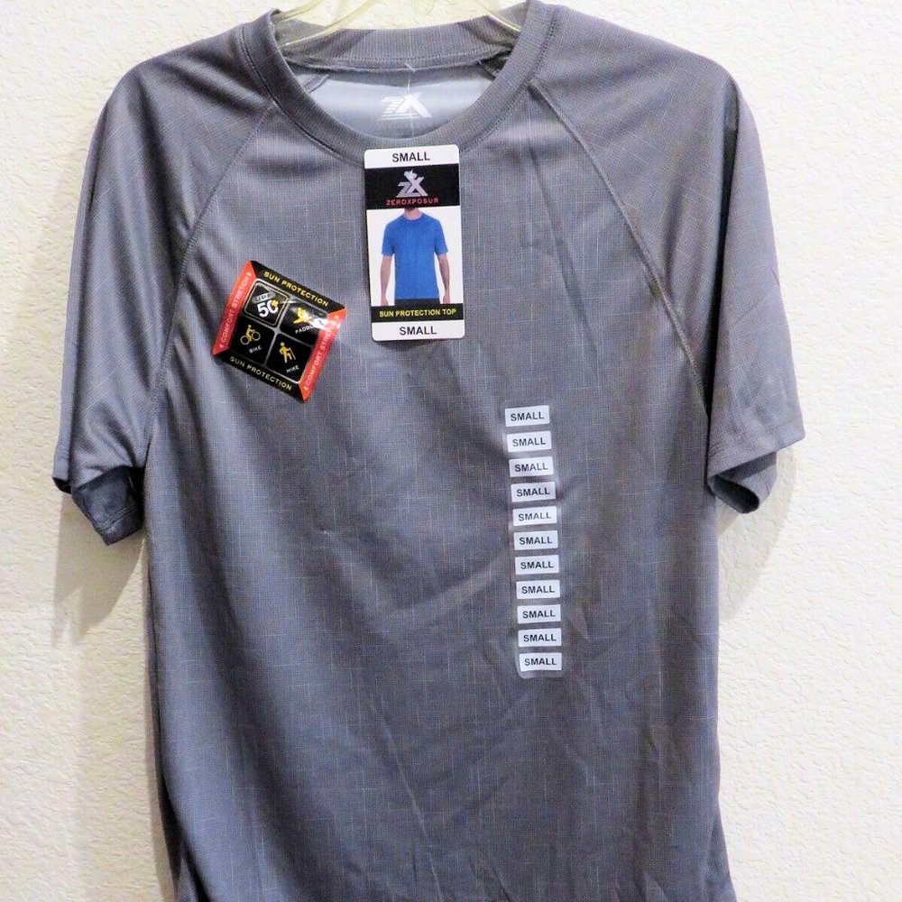 ZeroXposur Sun Protection with Stretch Shirt - Metal Gray Small